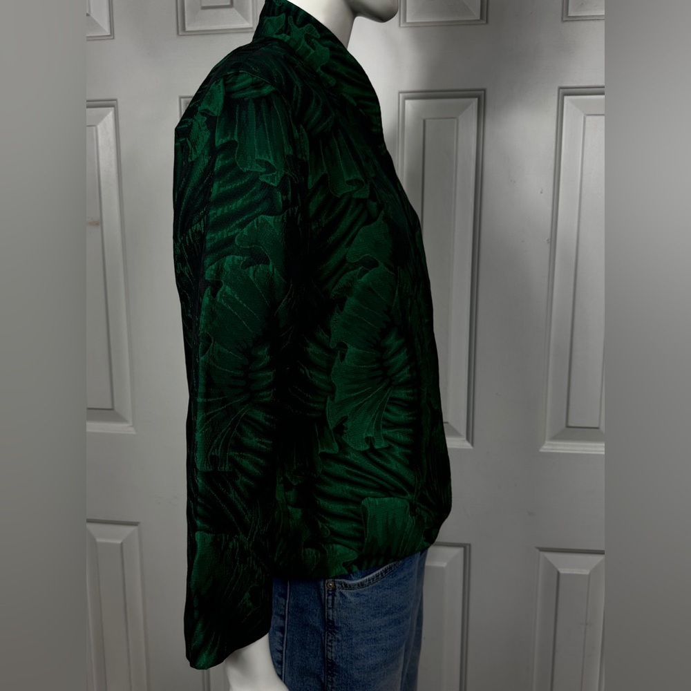 Caroline rose Elegant Green embroidered Women's Jacket K-31 - Picture 9 of 14